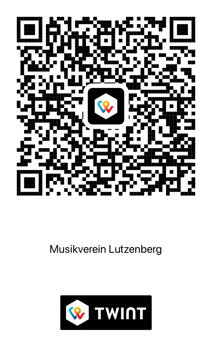 TWINT QR Code Musikverein Lutzenberg